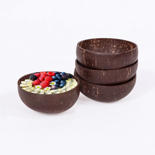 4 Pack Brown Coconut Bowls
